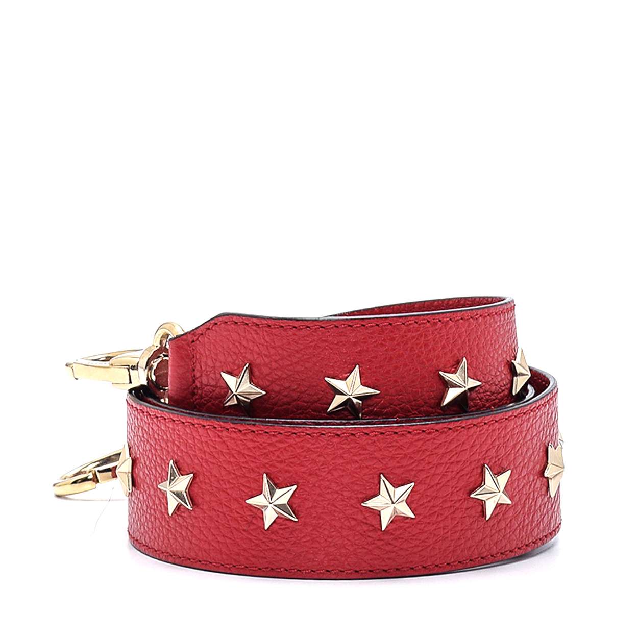 Red Valentino - Red Leather Star Studded Strap